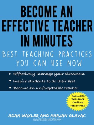 cover image of Become an Effective Teacher in Minutes